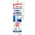 Silicona antimoho SUPER BAÑOS 280 ml.