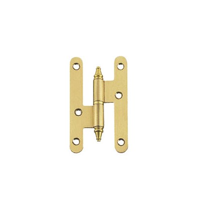 Pernio hierro con remate 100x58 mm cuero