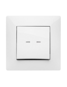 Pulsador eléctrico luminioso empotrar 250V 10A