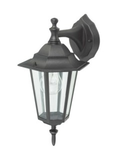 Aplique exterior descendente metálico E27 60w