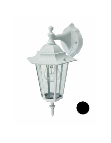 Aplique exterior descendente metálico E27 60w