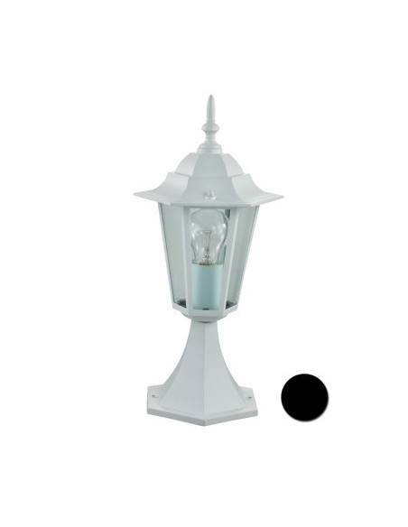 Farol exterior sobremuro metálico E27 60w