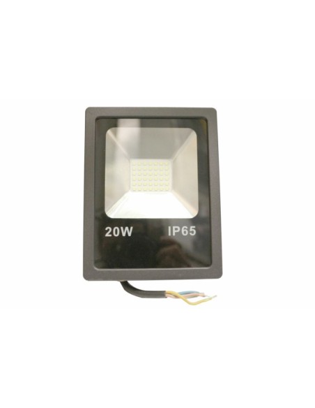 Proyector LED plano IP65 6000K metálico negro