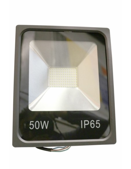 Proyector LED plano IP65 6000K metálico negro