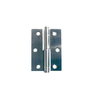 Bisagra inoxidable canto redondo 90x65 mm