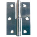 Bisagra inoxidable canto redondo 90x65 mm