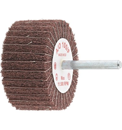 Abanico lijador de vellón diametro vastago 6mm 80x50mm