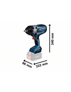 Llave impacto 1/2" GDS 18V-1000 BITURBO