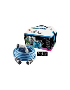 Rollo manguera extensible FITT IKON azul