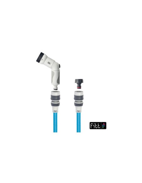 Rollo manguera extensible FITT IKON azul