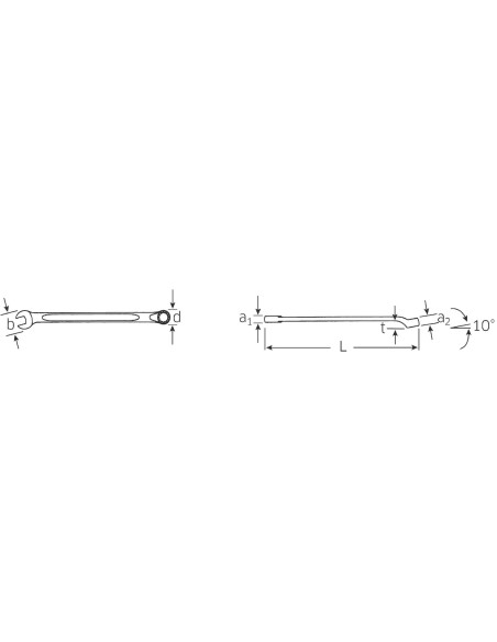 Llave combinada larga OPEN-BOX