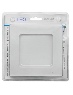 Downligth cuadrado empotrar blando LED 6400K