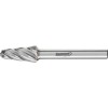 Fresa con mango MD forma cono redondo 1020 aluminio 6mm