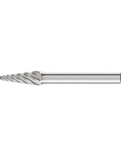 Fresa con mango MD forma cono redondo 0820 inoxidable 6mm