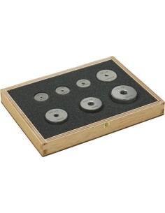 Juego anillos patrón pasa en caja de madera M3