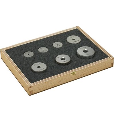 Juego anillos patrón pasa en caja de madera M3