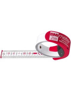 Cinta métrica de bolsillo BMImeter blanca