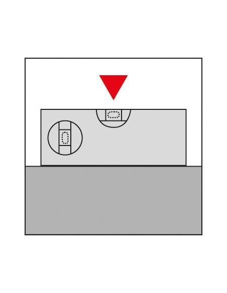 Nivel burbuja magnetico LM Big REDM 3 120cm con recubrimiento en polvo