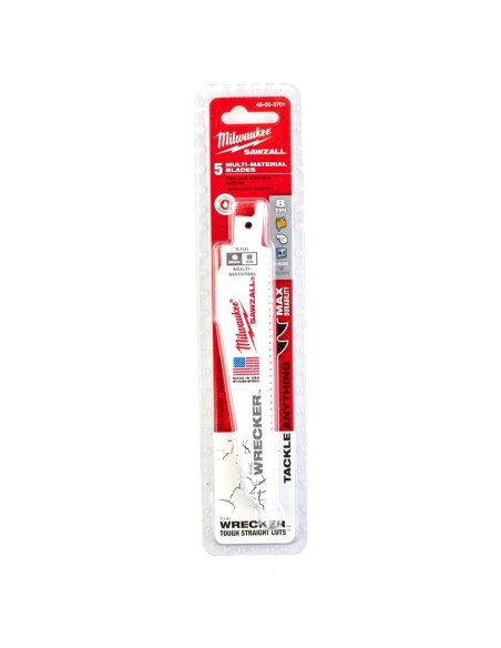 Hoja sierra sable THE WRECKER metal/madera 8 TPI 5 ud