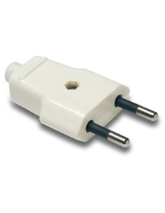 Clavija eléctrica 250V 10A PVC blanca