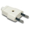 Clavija eléctrica 250V 10A PVC blanca