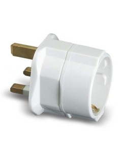 Adaptador viaje policarbonato blanco