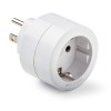 Adaptador viaje 6A-250V policarbonato blanco