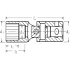 Llave de vaso articulado 1/4" mod 402