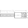 Llave de vaso con punta 1/4" huella Allen mod 44 INHEX