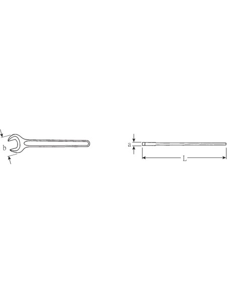 Llave fija una boca mod 4004