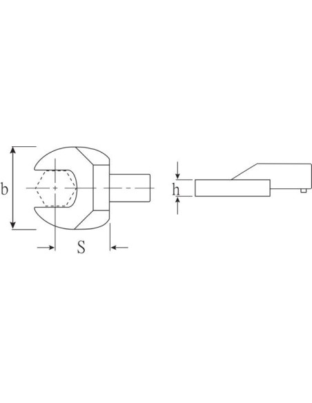 Llave fija acoplable 9x12 mm mod 731A/10