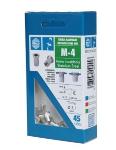 TUERCA RANURADA BAJA ACERO A3K 0,5-E-2,0 ECOBLISTER