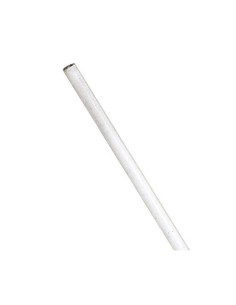 Tubo armario redondo 12 mm acero blanco