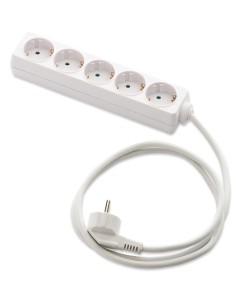 Base de enchufes multiples blanca con cable 15 m