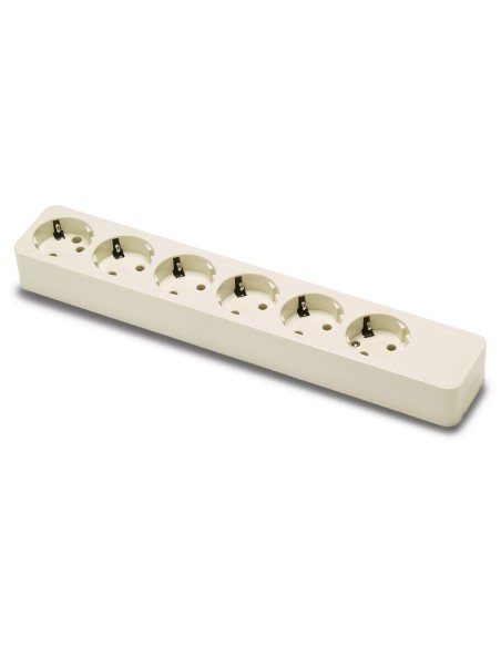 Base de enchufes multiples blanca sin cable