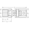 Llave de vaso articulado 1/4" SPLINE-DRIVE mod 402ASP