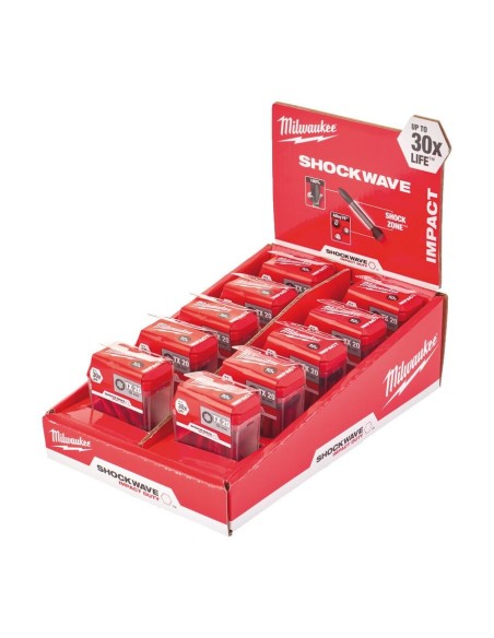 Punta de impacto 1/4" 50 mm TORX SHOCKWAVE 10 ud