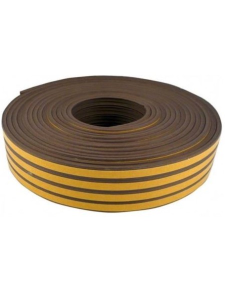 Burlete caucho forma "P" 9 mm x 25 m