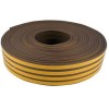 Burlete caucho forma "E" 9 mm x 25 m