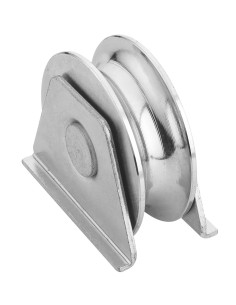 Polea canal en "U" 20 mm con soporte