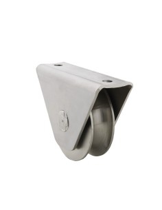 Polea canal en "U" 20 mm con caja