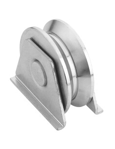 Polea canal en "V" 20 mm con soporte