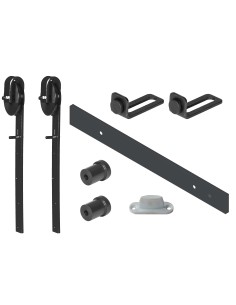 Kit puerta corredera rústica con polea de nylon