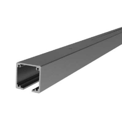 Carril perfil lITE 60 aluminio anodizado SILVER