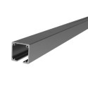 Carril perfil lITE 60 aluminio anodizado SILVER