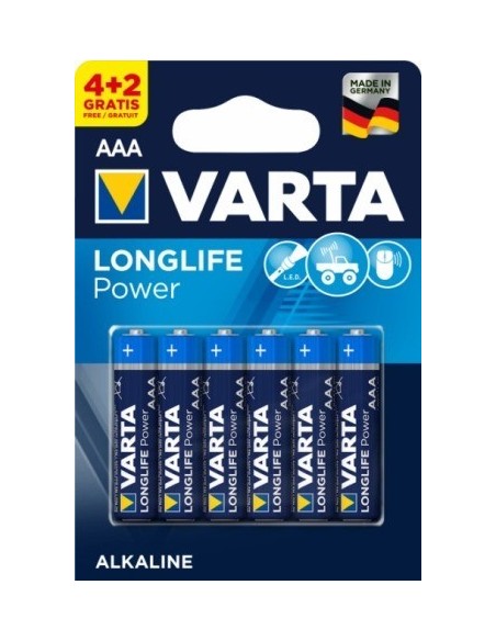 Pila alcalina lR03 AAA LONGLIFE POWER