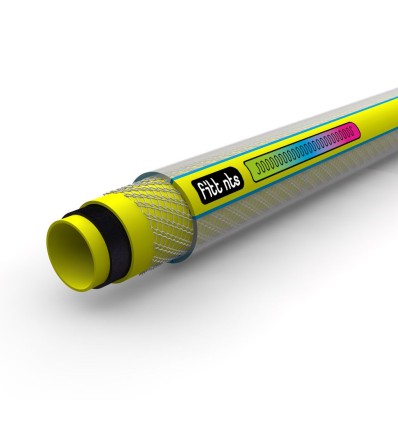 Manguera riego 6 capas FITT NTS YELLOW por metros