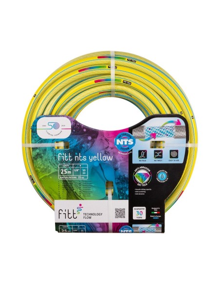 Manguera riego 6 capas FITT NTS YELLOW por metros