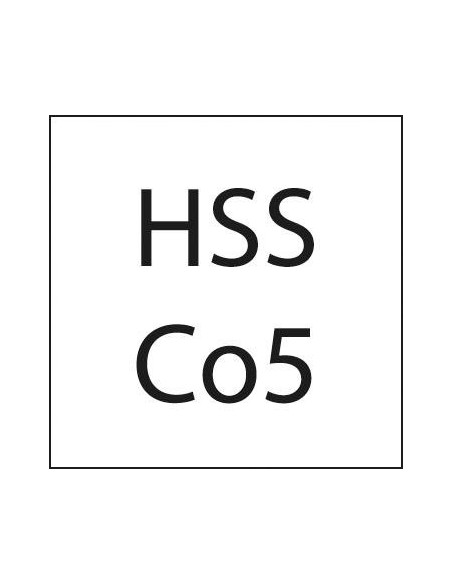 Broca corta DIN1897 HSSCo5 TiN tipo GU