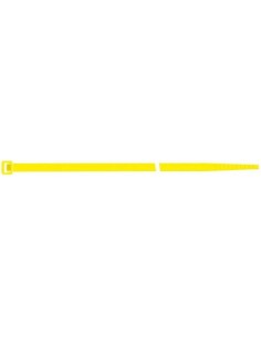Brida de nailon amarillo 100 piezas